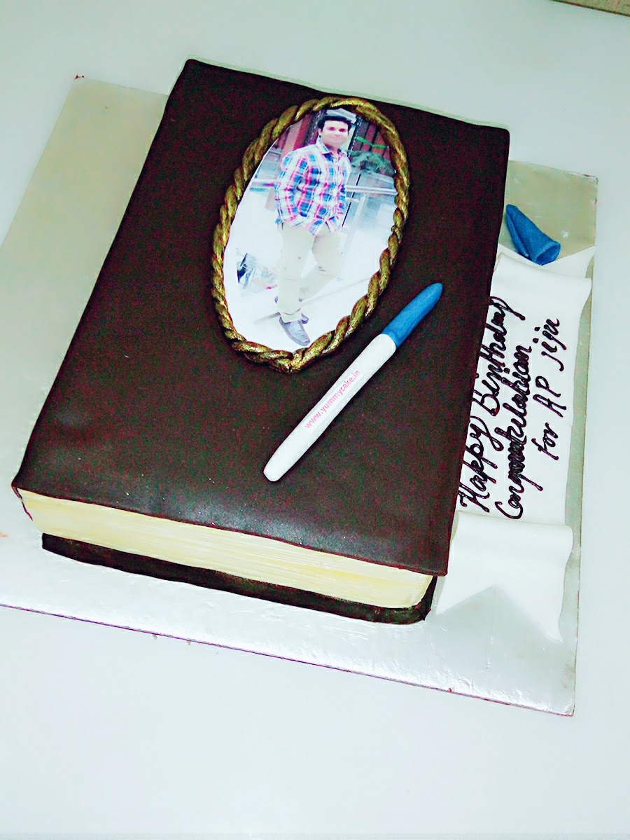 Book-Shaped Anniversary Cake